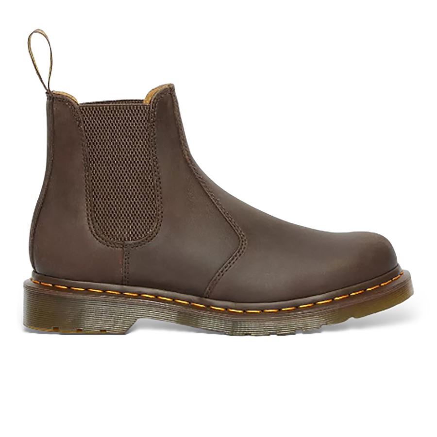 2976 Ys Crazy Horse stivaletti chelsea con cuciture gialle da uomo Dr Martens | 27486201