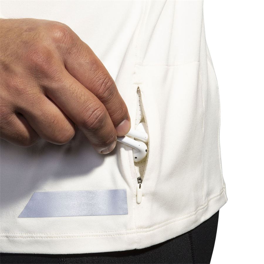 Run visible 1/2 zip 2.0 t-shirt da uomo Brooks | 211516167