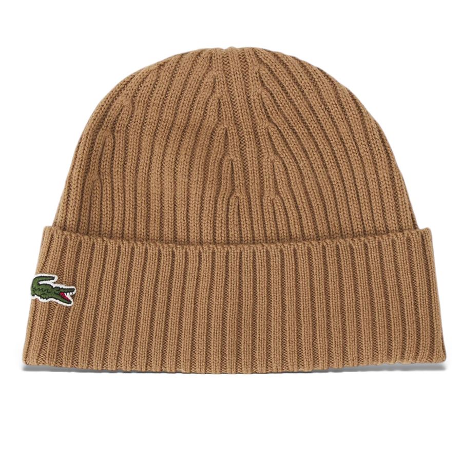 Berretto in lana spazzolata a costine Lacoste | RB0001SIX