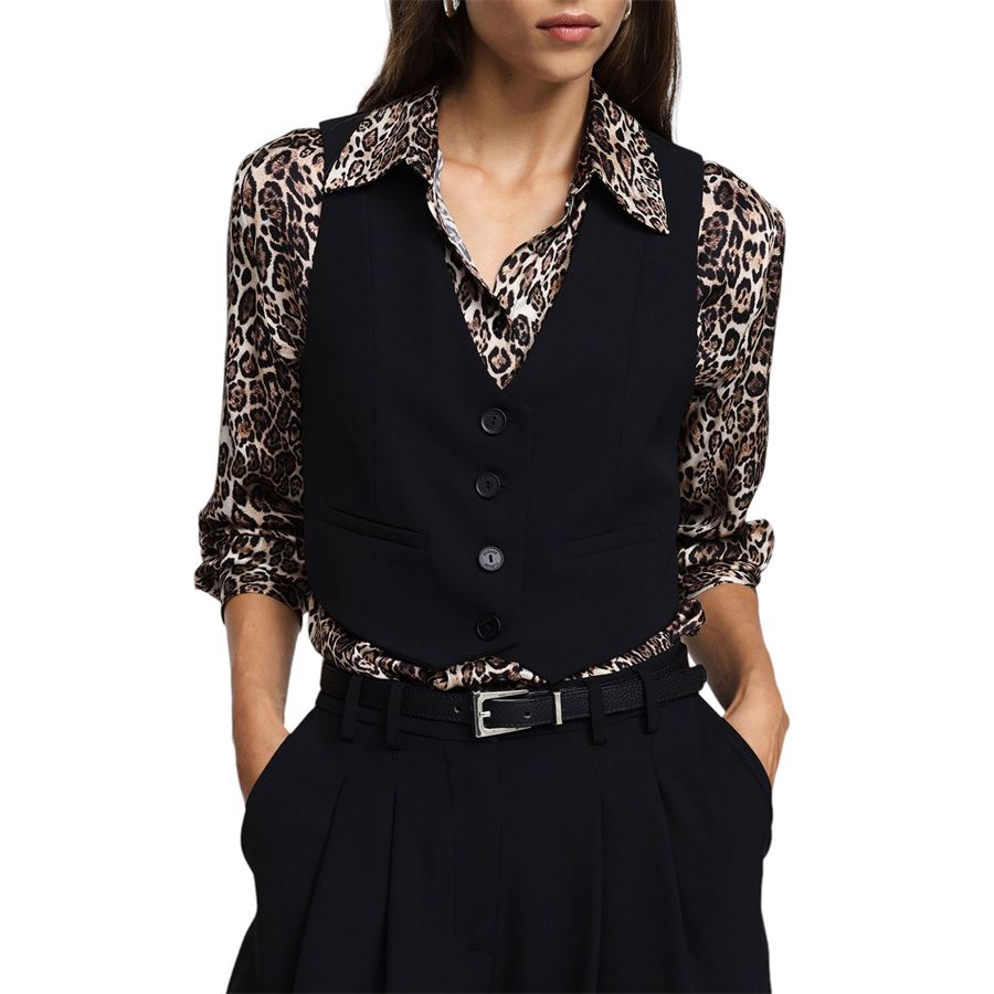 Gilet con abbottonatura singola e tasche Please | L975FF02L1900