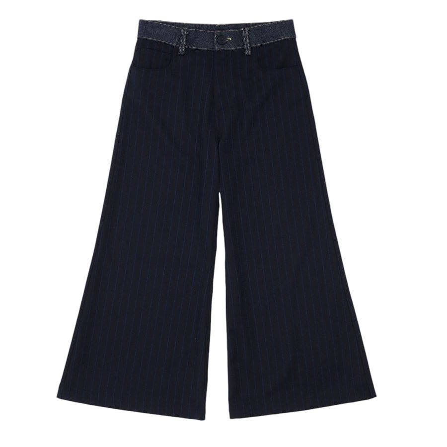 Pantaloni flare bambina fantasia gessata Please | PHT7/121G1650