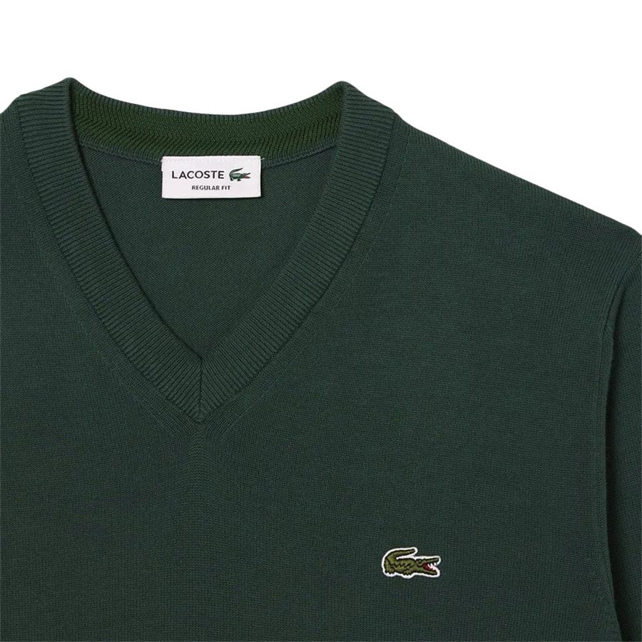 Maglione scollo a v in misto lana da uomo Lacoste | AH3221YZP