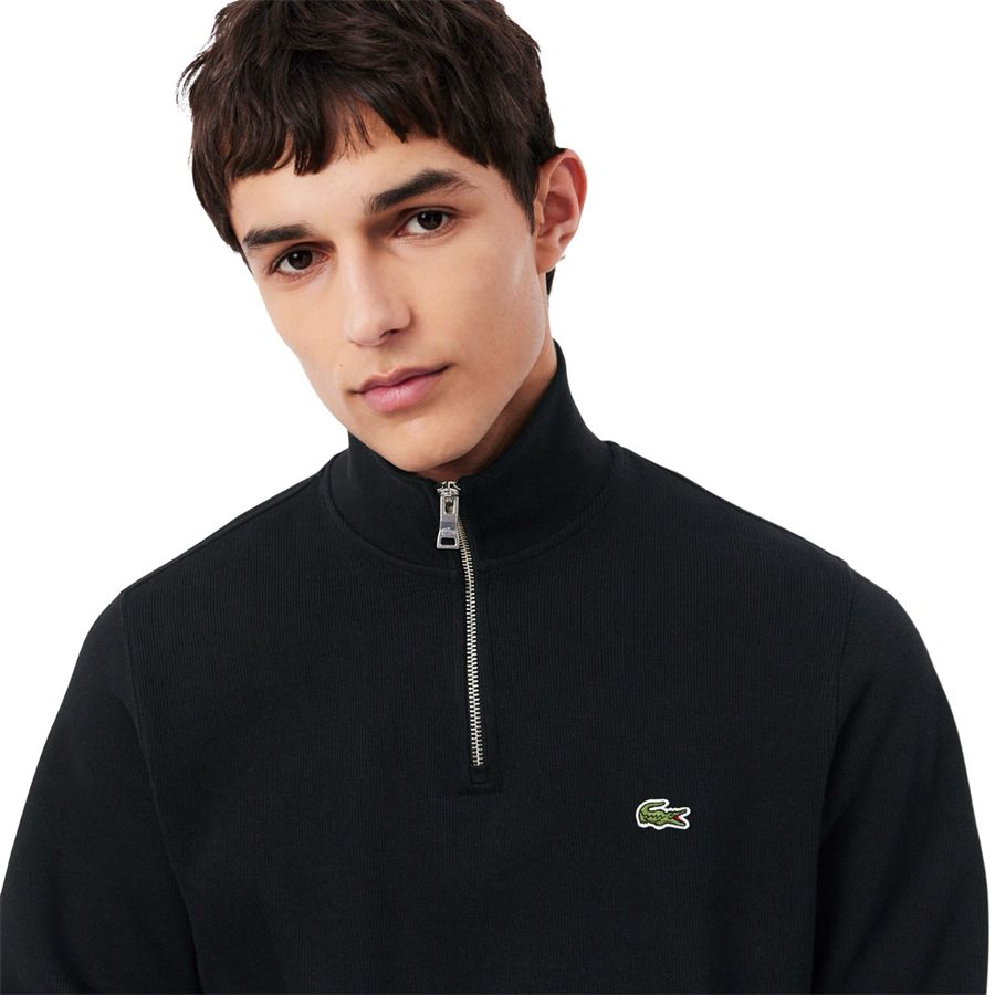 Felpa da uomo interlock con collo alto e zip Lacoste | SH1927031