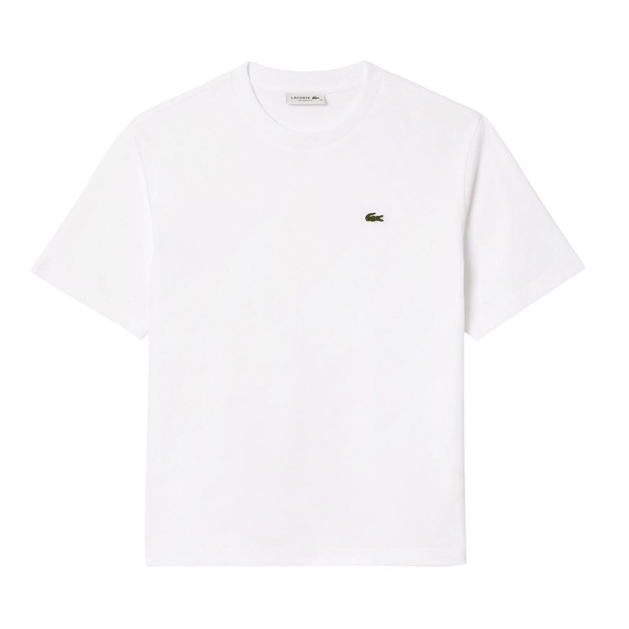 T-shirt a manica corta da donna in morbido cotone relaxed fit Lacoste | TF7215001