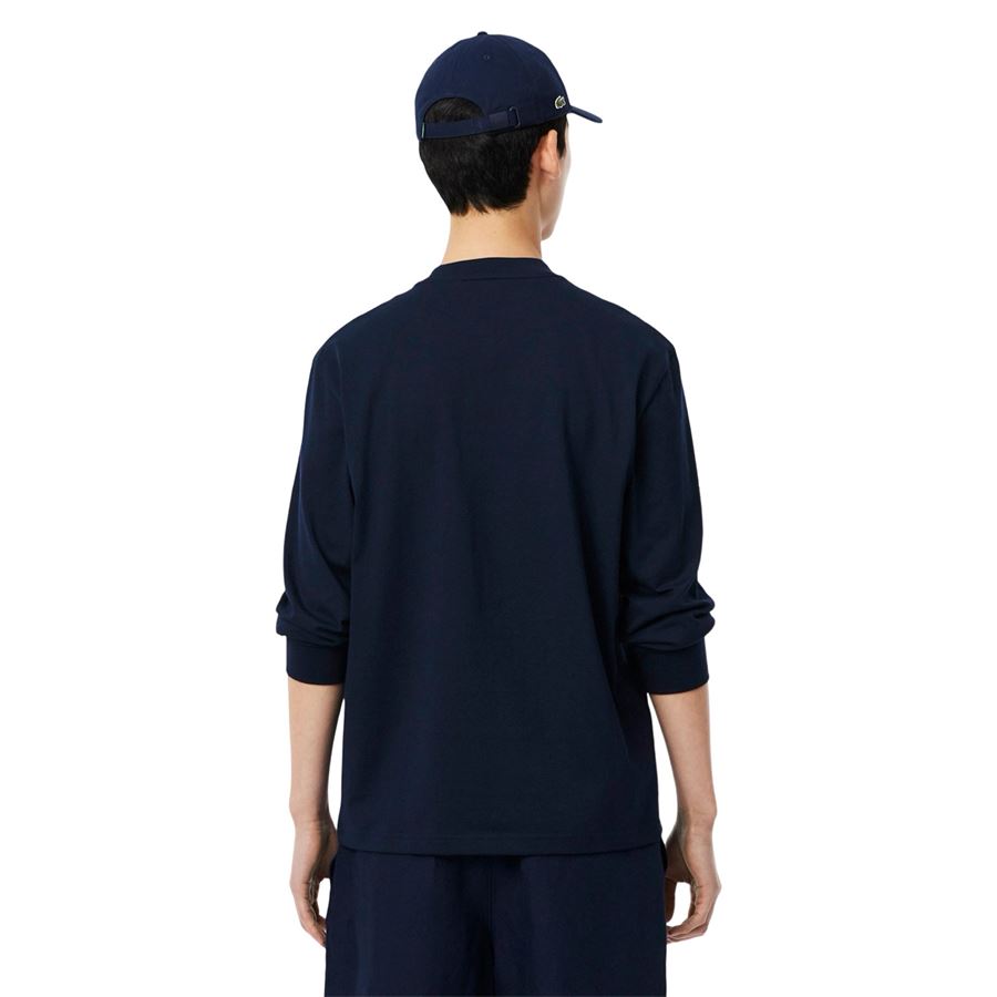T-shirt in cotone a maniche lunghe da uomo Lacoste | TH7307166