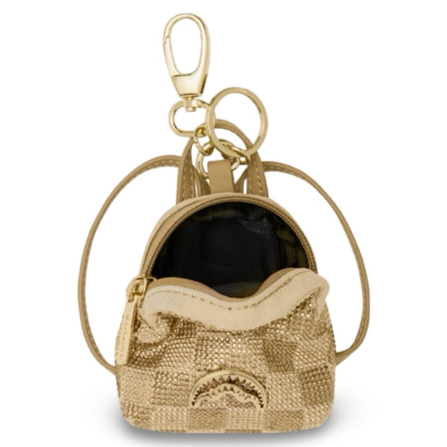 2 tone gold trinity backpack keychain portachiavi Sprayground | 910K9483NSZ