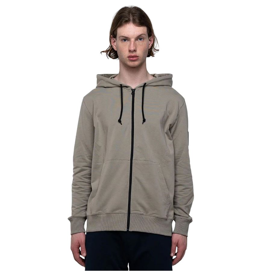 FELPA CAPPUCCIO+ZIP Shoeshine | S23ZANE2026MUD