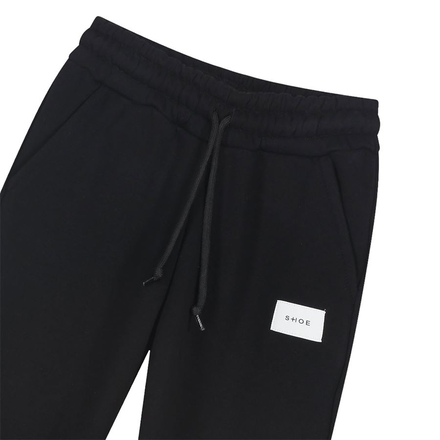 BOTTOM SIDE SLIT SWEATPANTS Shoeshine | PETUNIA3301MBLACKX