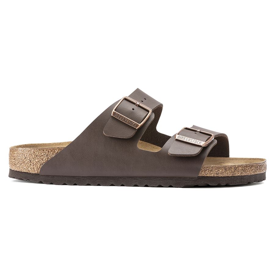 Arizona dark brown, birko flor - calz. Stretta ciabatta unisex uomo donna Birkenstock | 051703X
