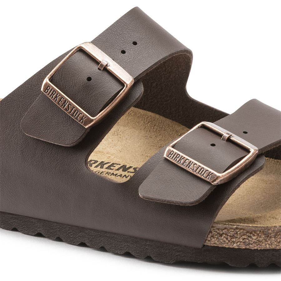 Arizona dark brown, birko flor - calz. Stretta ciabatta unisex uomo donna Birkenstock | 051703X