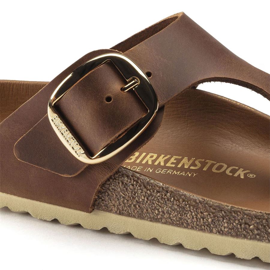 Gizeh Big Buckle in pelle oliata calzata normale da donna Birkenstock | 1018745X