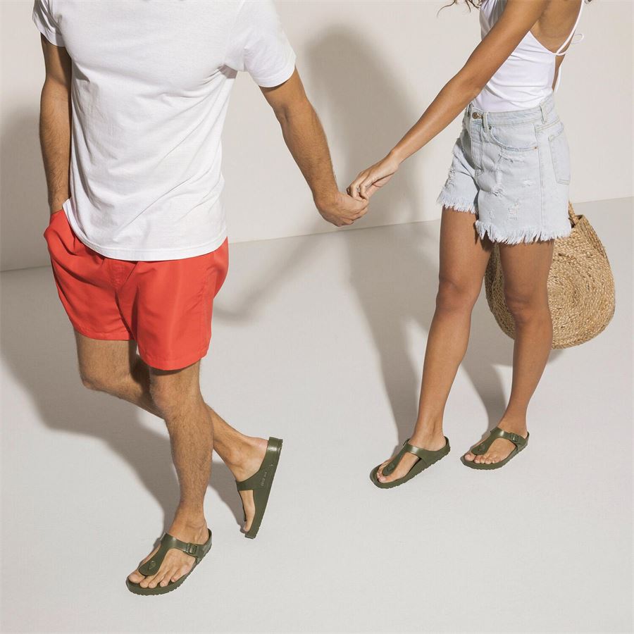 Gizeh EVA khaki, EVA - Calz. Normale infradito unisex uomo donna Birkenstock | 1019143X