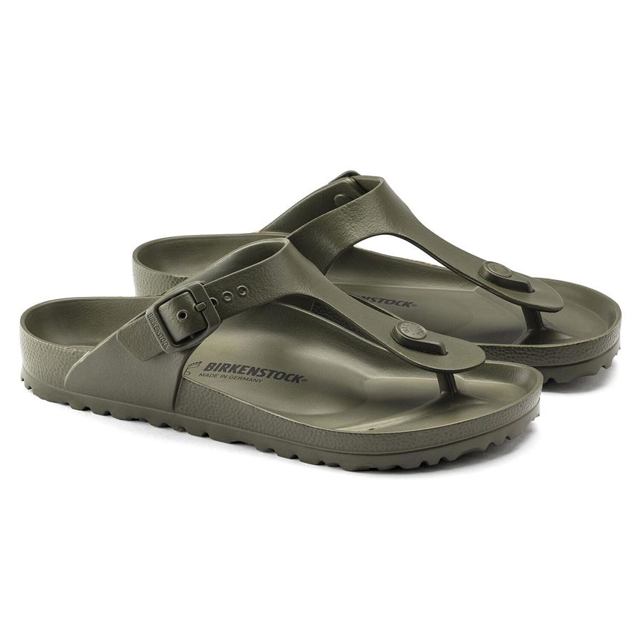 Gizeh EVA khaki, EVA - Calz. Normale infradito unisex uomo donna Birkenstock | 1019143X