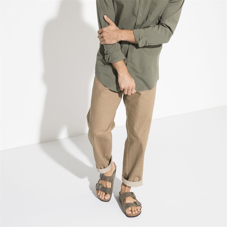 Arizona SFB faded khaki, Oiled Leather Calzata Stretta Birkenstock | 1019377X