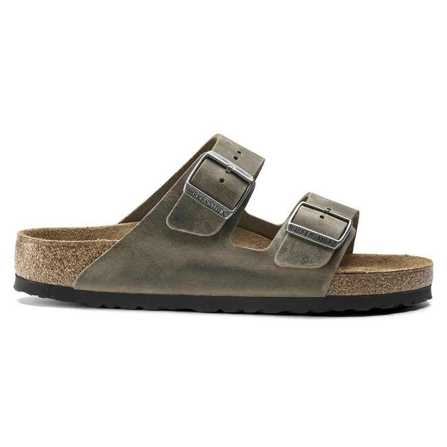 Arizona SFB faded khaki, Oiled Leather Calzata Stretta Birkenstock | 1019377X
