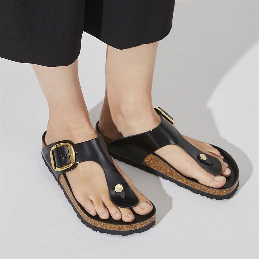 Gizeh Big Buckle Natural Leather - Calz. Normale infradito da donna Birkenstock | 1021467X