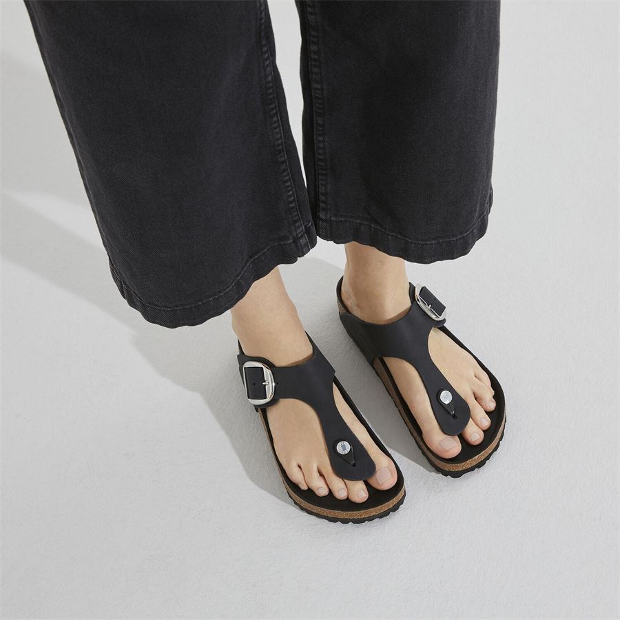 Gizeh Big Buckle in pelle oliata calzata normale da donna Birkenstock | 1023334X