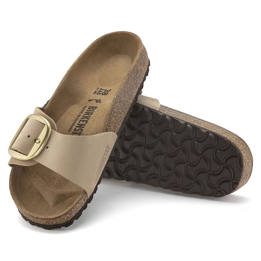 Madrid Big Buckle sandcastle, Nubuck Leather - Calz. Stretta Birkenstock | 1024009X