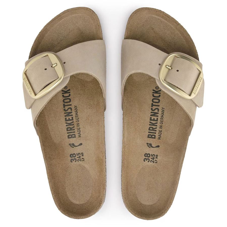 Madrid Big Buckle sandcastle, Nubuck Leather - Calz. Stretta Birkenstock | 1024009X