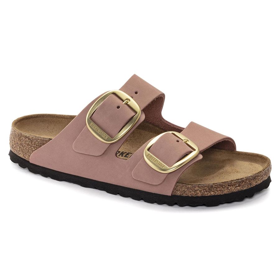Arizona Big Buckle Old Rose, Nubuck Leather - Calz. stretta ciabatta da donna Birkenstock | 1024074X