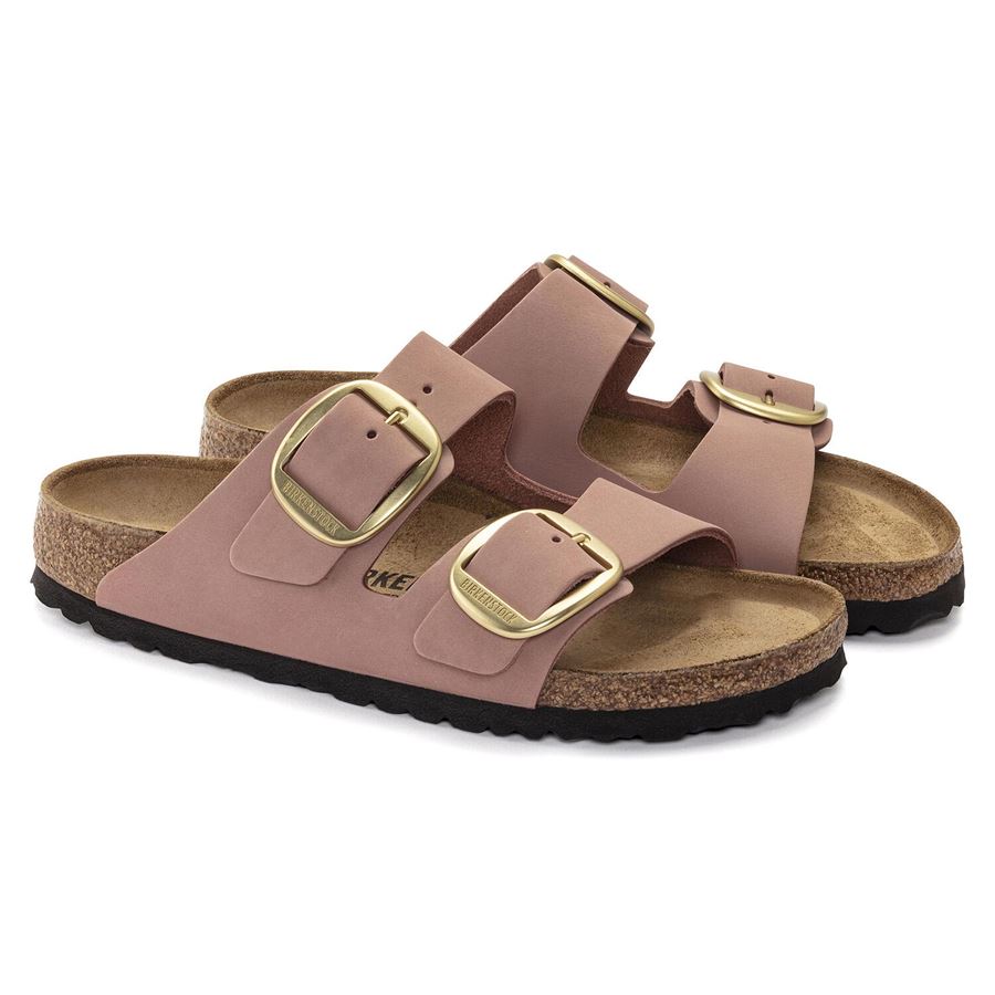 Arizona Big Buckle Old Rose, Nubuck Leather - Calz. stretta ciabatta da donna Birkenstock | 1024074X