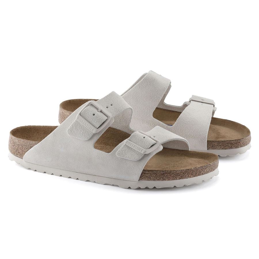 Arizona Sfb Suede Leather - Calzata Stretta ciabatta da donna Birkenstock | 1024516X