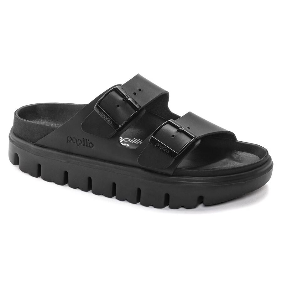 Arizona Chunky Exquisite Black, Natural Leather - Calz. Stretta Ciabatta Da Uomo Birkenstock | 1024565X