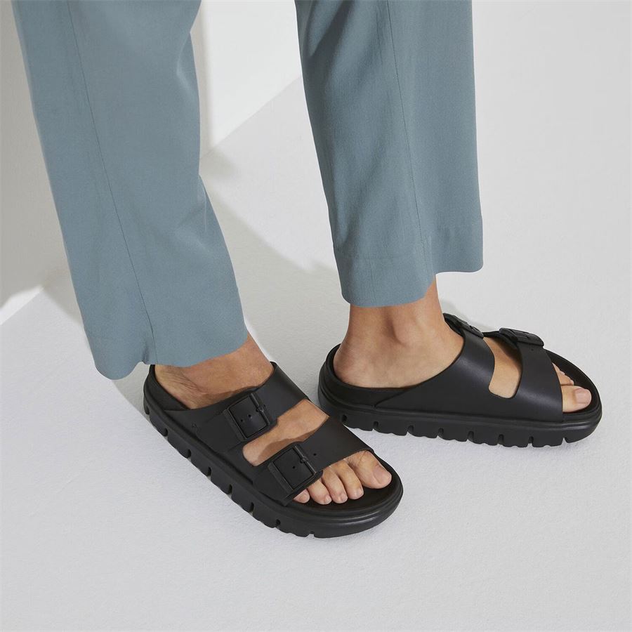 Arizona Chunky Exquisite Black, Natural Leather - Calz. Stretta Ciabatta Da Uomo Birkenstock | 1024565X