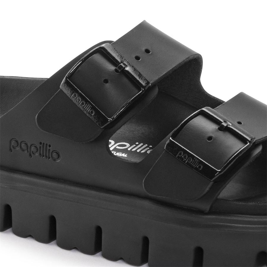 Arizona Chunky Exquisite Black, Natural Leather - Calz. Stretta Ciabatta Da Uomo Birkenstock | 1024565X