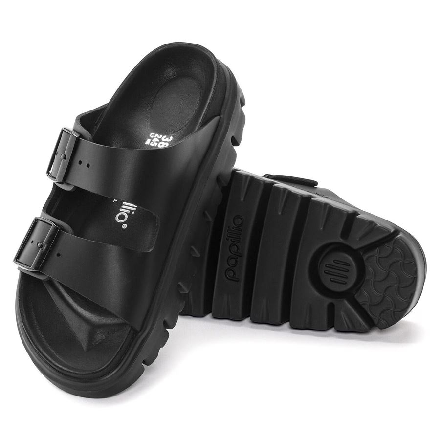 Arizona Chunky Exquisite Black, Natural Leather - Calz. Stretta Ciabatta Da Uomo Birkenstock | 1024565X