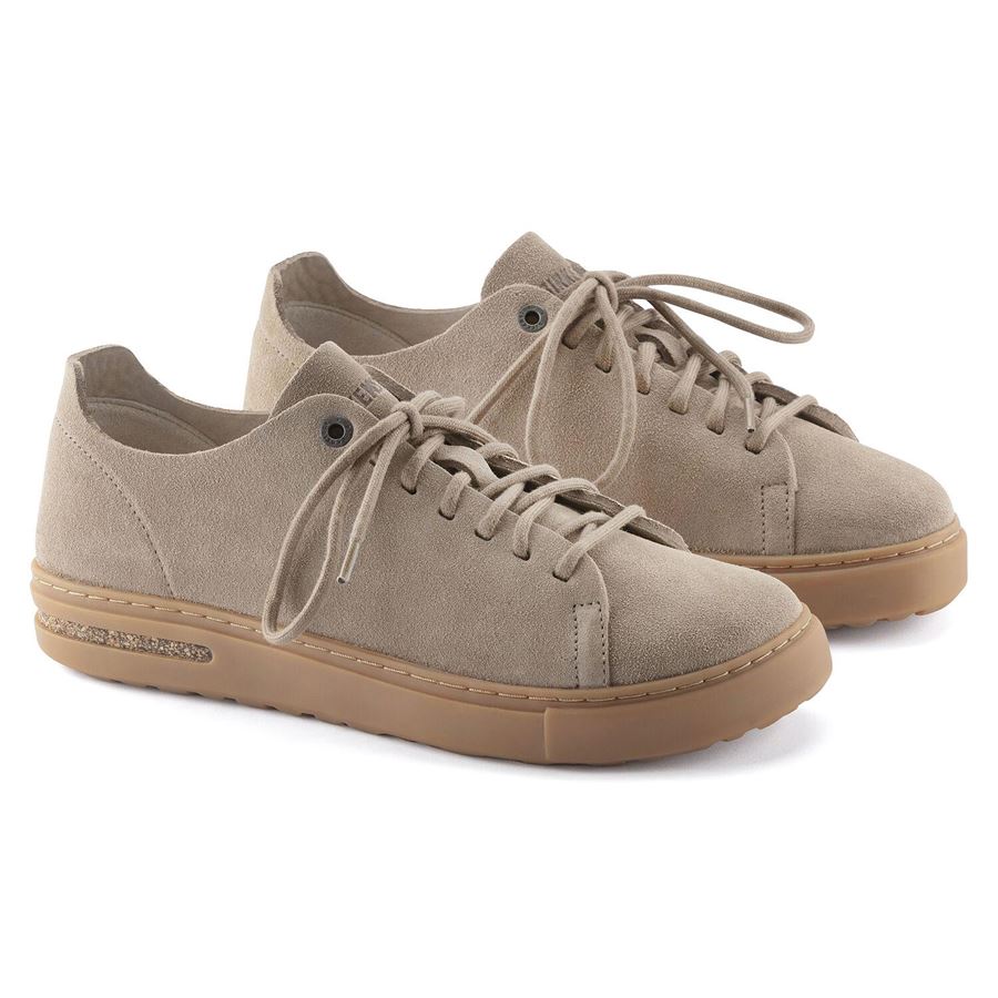 Bend Low Decon N gray taupe, Nubuck Leather sneakers da uomo Birkenstock | 1024633X