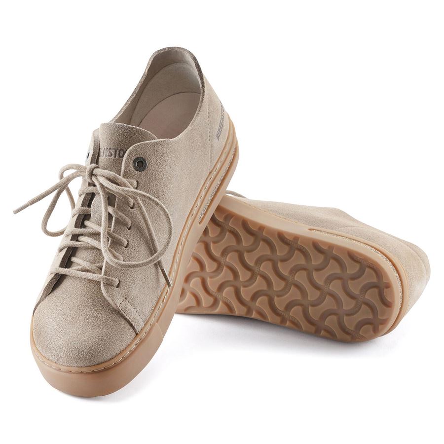 Bend Low Decon N gray taupe, Nubuck Leather sneakers da uomo Birkenstock | 1024633X