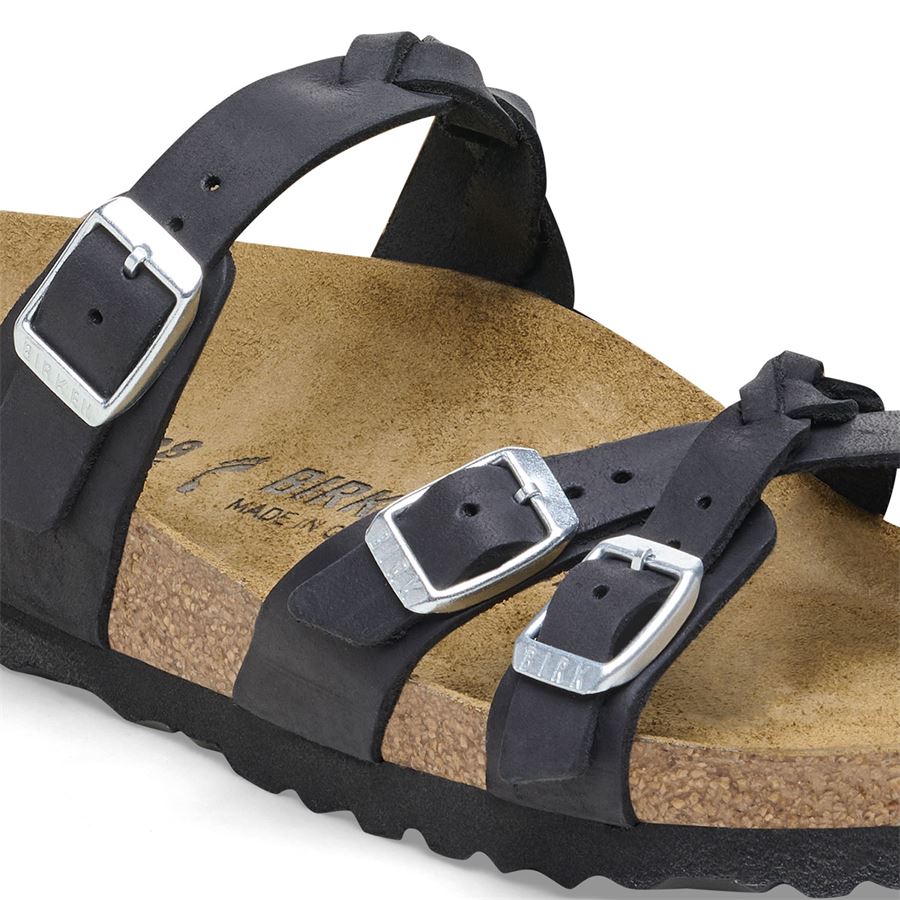 Franca Braided black, Oiled Leather - Calz. Stretta Birkenstock | 1026334X