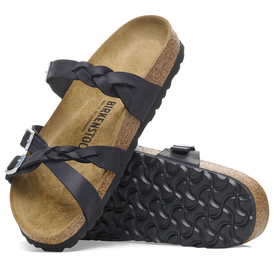 Franca Braided black, Oiled Leather - Calz. Stretta Birkenstock | 1026334X