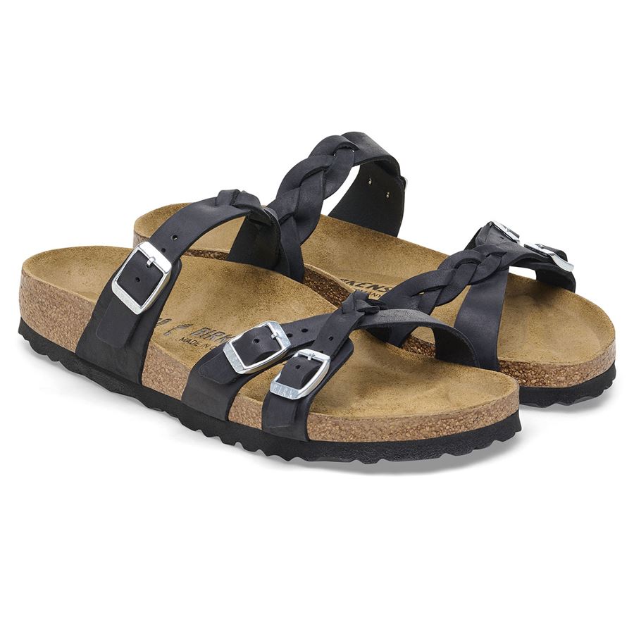 Franca Braided black, Oiled Leather - Calz. Stretta Birkenstock | 1026334X