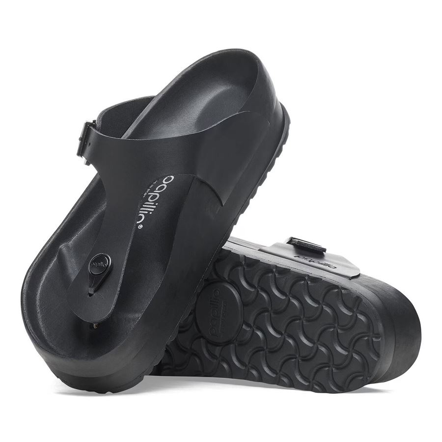 Gizeh Platf Exquisite Black, Natural Leather - Calz. Normale infradito da donna Birkenstock | 1026874X