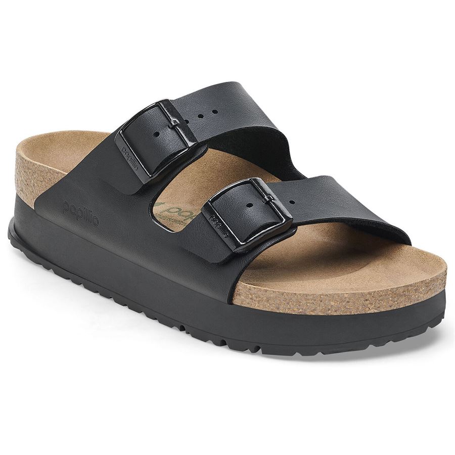 Arizona Pap Flex Platform black veg, Birko Flor - Calz. Stretta ciabatta da donna Birkenstock | 1027395X