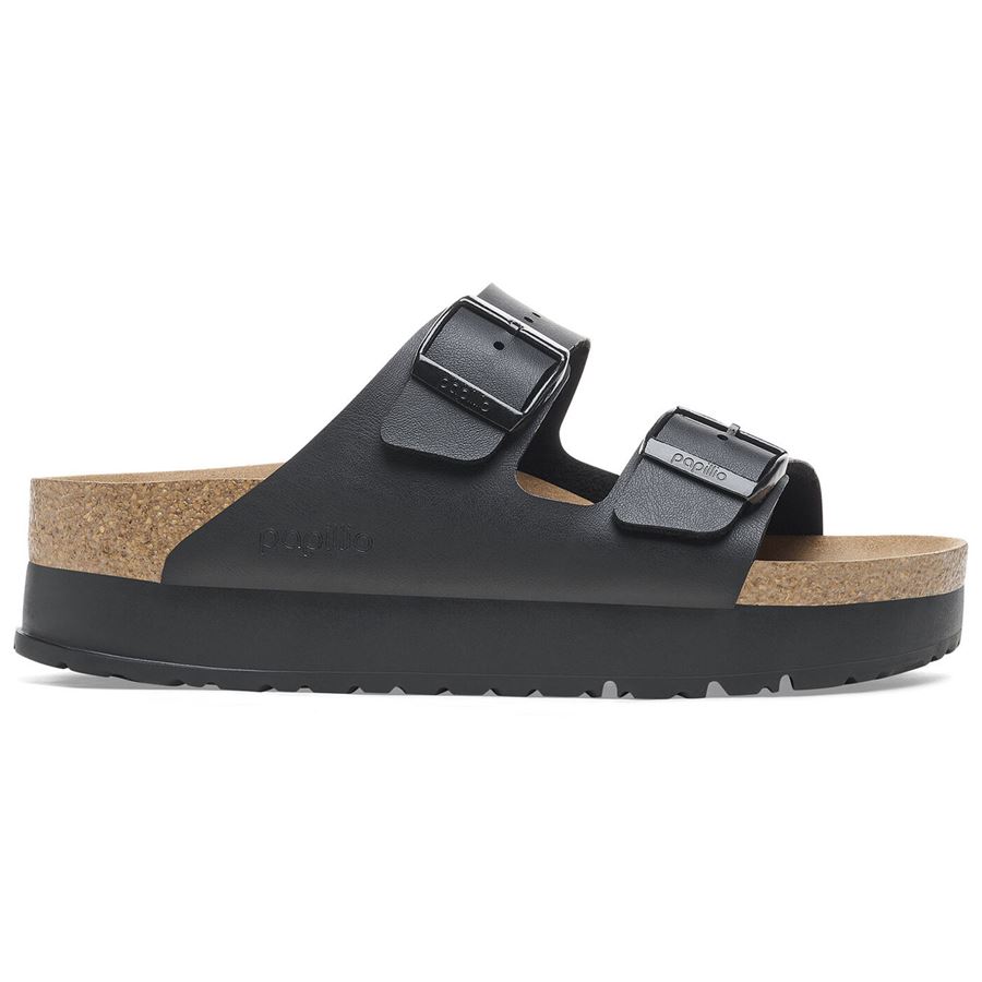 Arizona Pap Flex Platform black veg, Birko Flor - Calz. Stretta ciabatta da donna Birkenstock | 1027395X