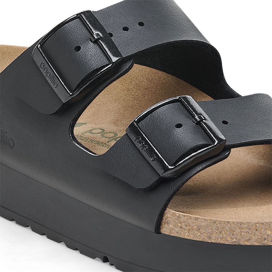Arizona Pap Flex Platform black veg, Birko Flor - Calz. Stretta ciabatta da donna Birkenstock | 1027395X