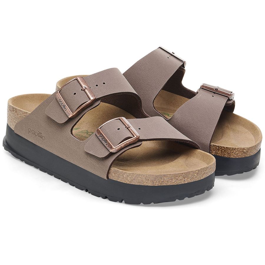 Arizona Pap Flex Platform mocca veg, Birko Flor - Calz. Stretta Birkenstock | 1027417X