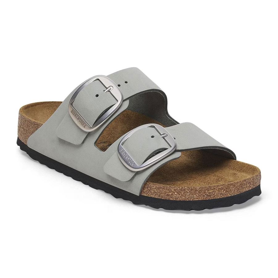 Arizona Big Buckle pure sage, Nubuck Leather Calzata stretta Birkenstock | 1029311X