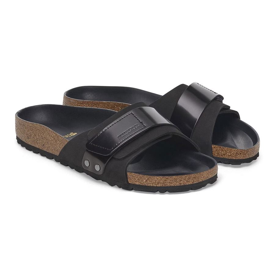 Oita Black, Nubuck Leather/high Shine Leather - Calz. Stretta ciabatta da donna Birkenstock | 1029313X