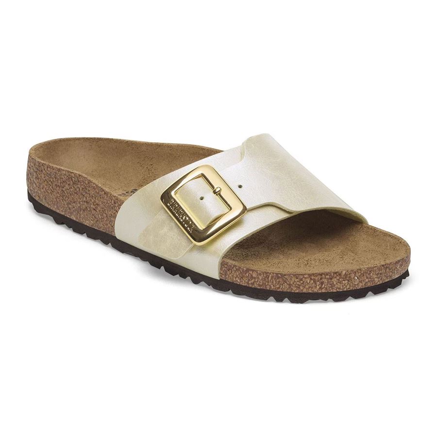 Catalina Cb Graceful Pearl White, Birko Flor - Calz. Stretta ciabatta da donna Birkenstock | 1029393X