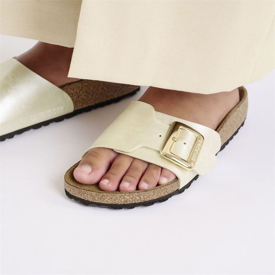 Catalina Cb Graceful Pearl White, Birko Flor - Calz. Stretta ciabatta da donna Birkenstock | 1029393X