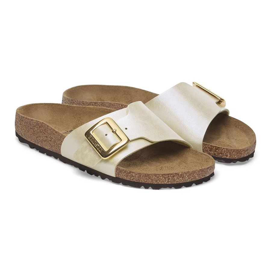 Catalina Cb Graceful Pearl White, Birko Flor - Calz. Stretta ciabatta da donna Birkenstock | 1029393X