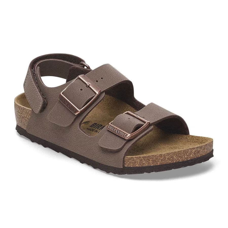 Milano Hl Kids Mocca, Birkibuc - Calz. Stretta da bambina Birkenstock | 1029474X