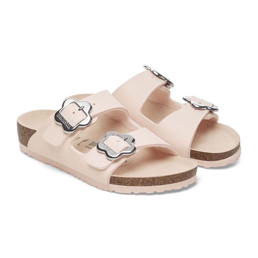 Arizona Flower Buckle Kids Light Rose, Birko Flor - Calz. Stretta ciabatta da bambina Birkenstock | 1029490X