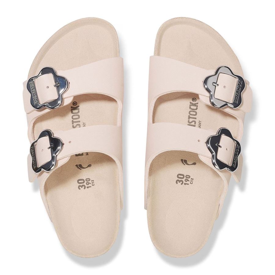 Arizona Flower Buckle Kids Light Rose, Birko Flor - Calz. Stretta ciabatta da bambina Birkenstock | 1029490X