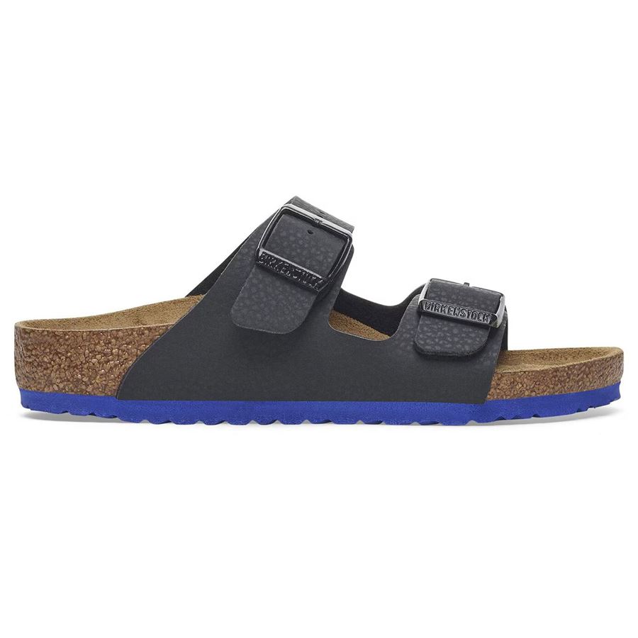 Arizona Kids desert soil black/blue, Birko Flor - Calz. Stretta ciabatta da bambino Birkenstock | 1029491X