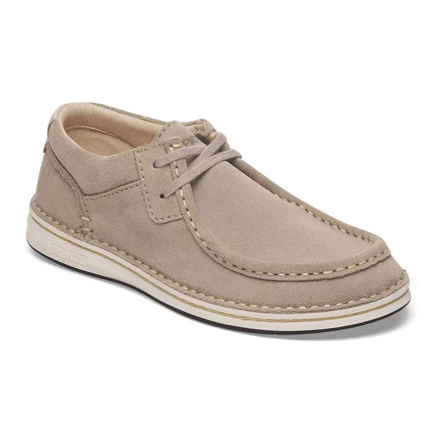 Pasadena N taupe, Suede Leather sneakers da uomo Birkenstock | 1029671X